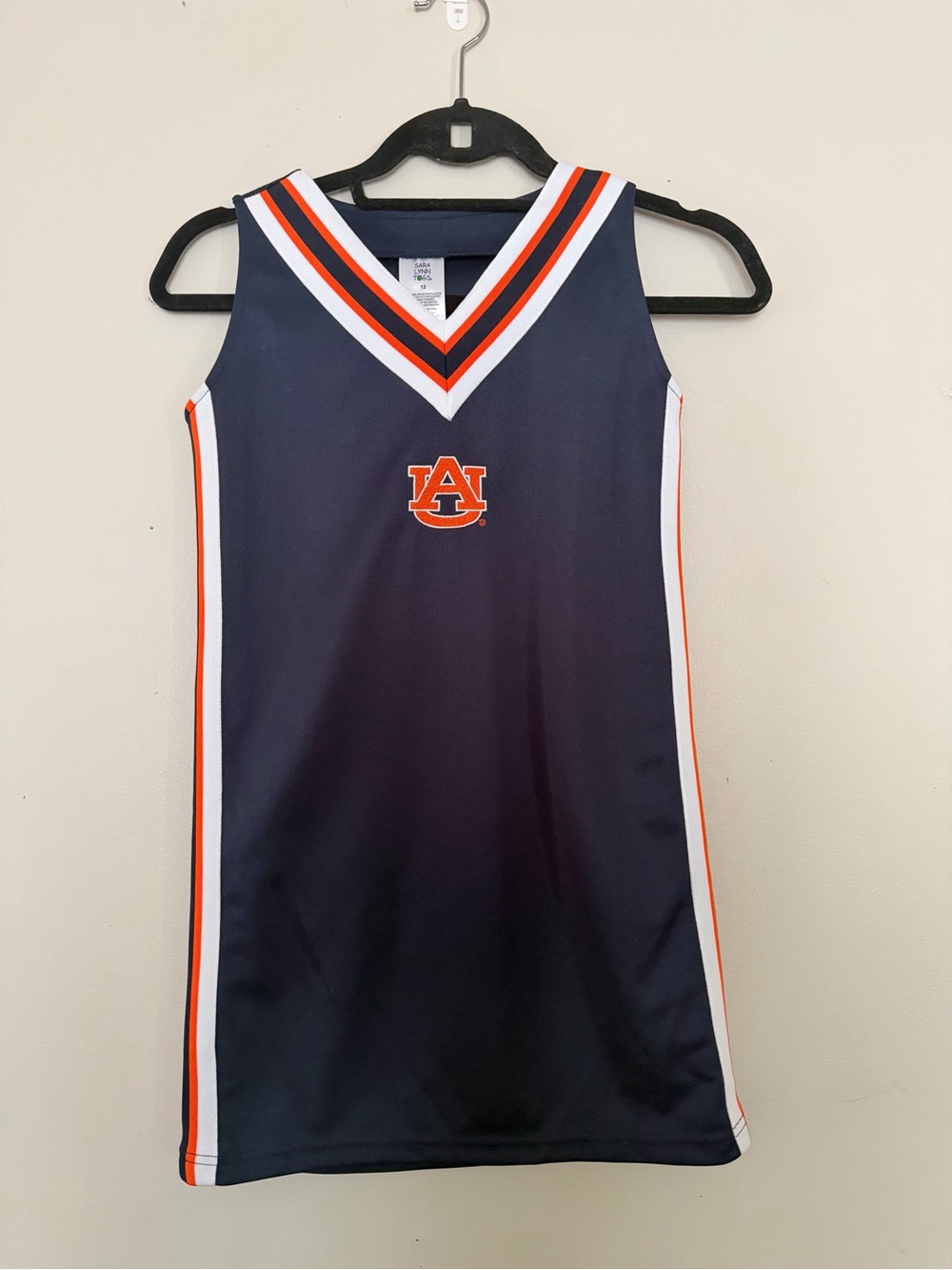 Auburn University Tigers Girls' Navy & Orange Cheerleading Dress